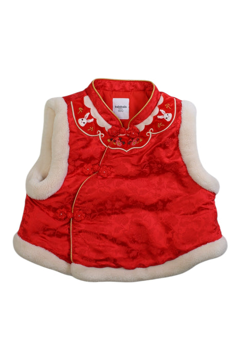 A Red Vests from Balabala in size 3T for girl. (Front View)