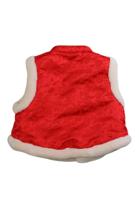 A Red Vests from Balabala in size 3T for girl. (Back View)