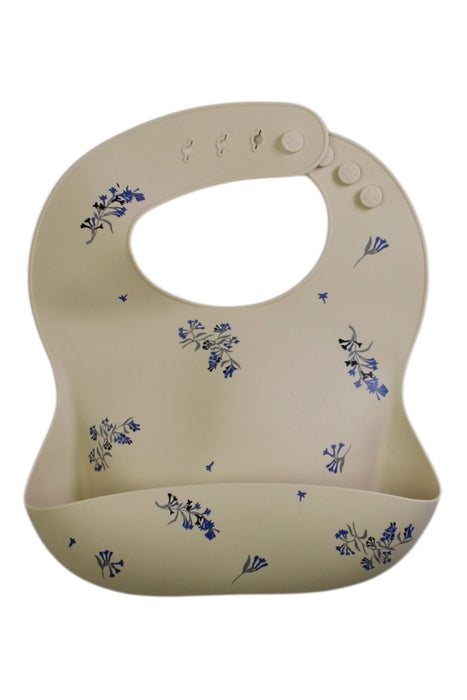 A Beige Bibs from Mushie in size O/S for girl. (Front View)