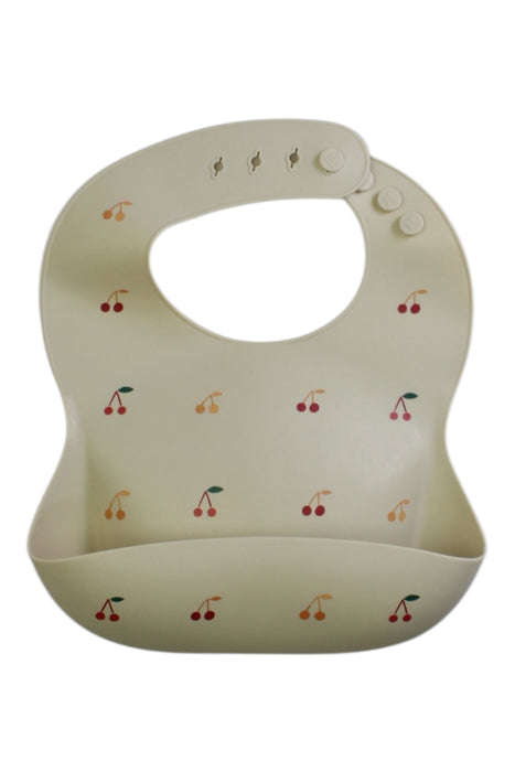 A Beige Bibs from Mushie in size O/S for neutral. (Front View)
