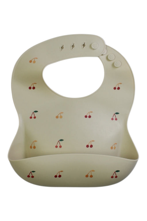 A Beige Bibs from Mushie in size O/S for neutral. (Front View)