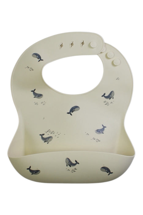 A Ivory Bibs from Mushie in size O/S for neutral. (Front View)