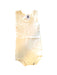 A Yellow Sleeveless Bodysuits from Petit Bateau in size 6-12M for neutral. (Front View)