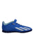 A Blue Cleats/Soccer Shoes from Adidas in size 10Y for boy. (Front View)