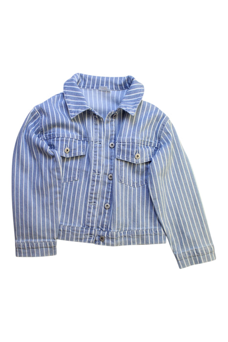 A Blue Lightweight Jackets from Seed in size 8Y for girl. (Front View)