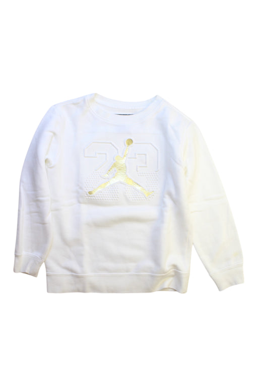 A White Crewneck Sweatshirts from Air Jordan in size 6T for boy. (Front View)