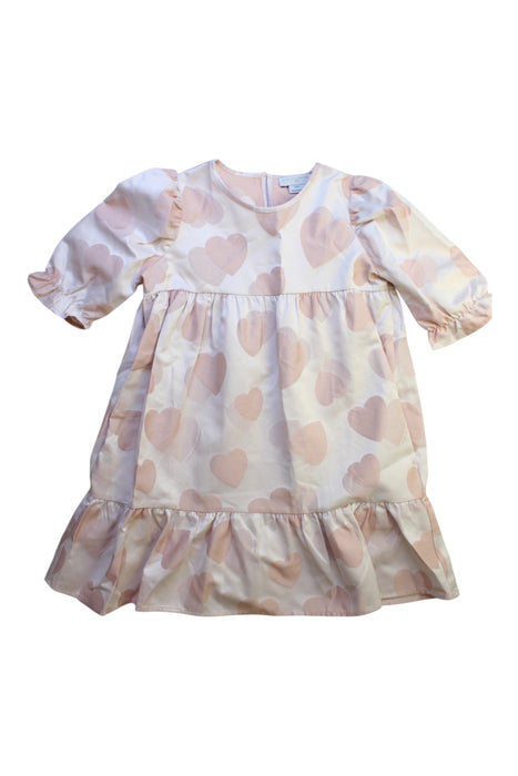 A Pink Long Sleeve Dresses from Stella McCartney in size 6T for girl. (Front View)