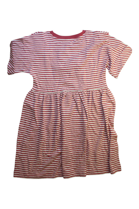 A Red Short Sleeve Dresses from Petit Bateau in size 10Y for girl. (Back View)