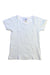 A White Short Sleeve T Shirts from Petit Bateau in size 6T for girl. (Front View)