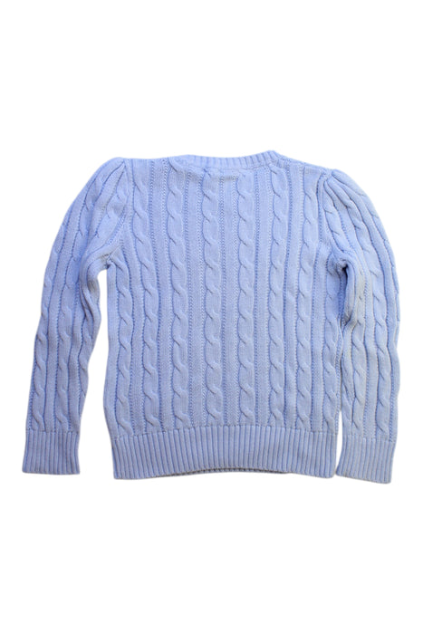 A Blue Knit Sweaters from Polo Ralph Lauren in size 5T for girl. (Back View)