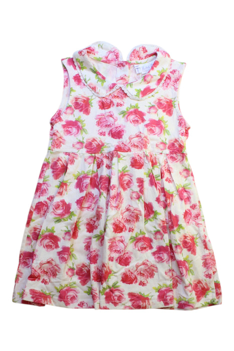 A Pink Sleeveless Dresses from Rachel Riley in size 5T for girl. (Front View)