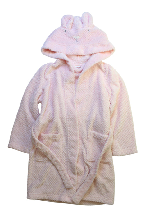 A Pink Sleepwear Bathrobes from Seed in size 6T for girl. (Front View)