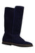 A Navy Winter Boots from Jacadi in size 5T for girl. (Front View)