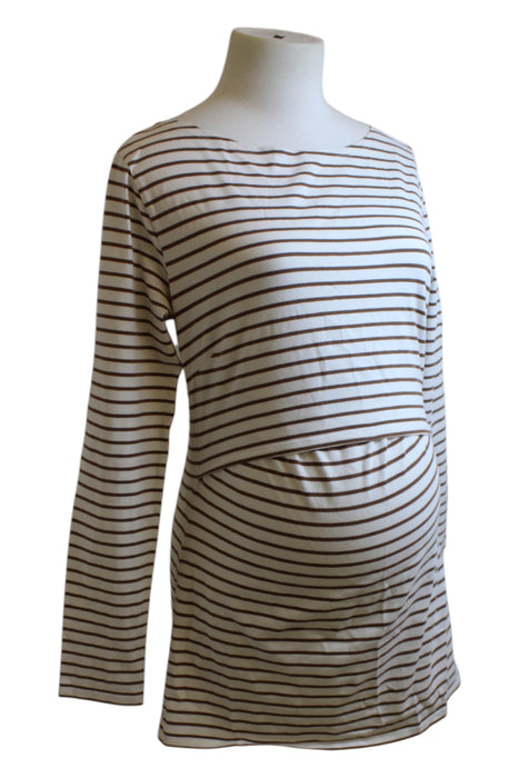 A White Long Sleeve Tops from Boob in size Maternity-M for girl. (Front View)