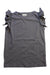 A Grey Sleeveless Tops from DOUUOD in size 6T for girl. (Front View)