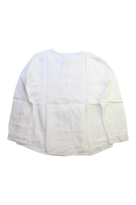 A White Long Sleeve Tops from Chloe in size 6T for girl. (Back View)