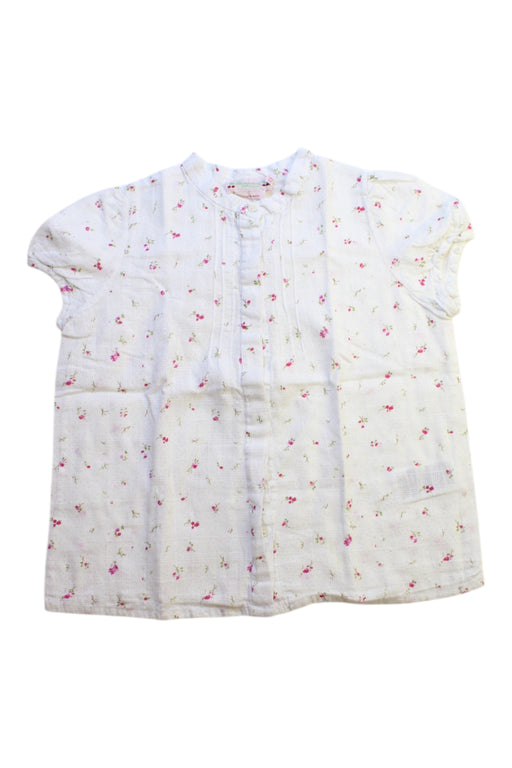A White Short Sleeve Shirts from Bonpoint in size 8Y for girl. (Front View)