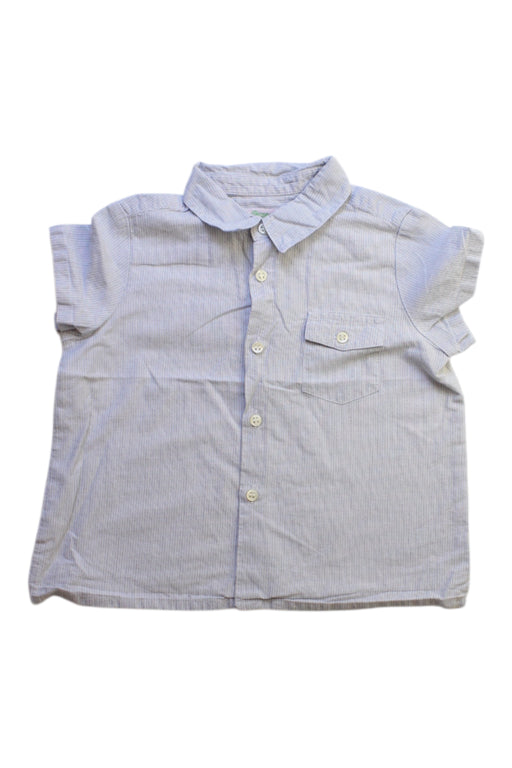 A White Short Sleeve Shirts from Bonpoint in size 2T for boy. (Front View)