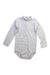 A Grey Long Sleeve Bodysuits from Petit Bateau in size 3T for boy. (Front View)