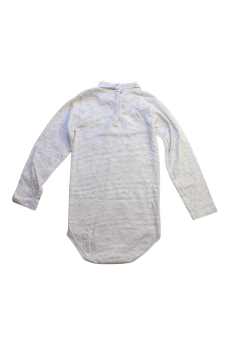 A Grey Long Sleeve Bodysuits from Petit Bateau in size 3T for boy. (Back View)