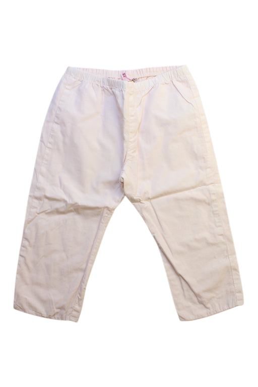 A White Casual Pants from Bonpoint in size 2T for girl. (Front View)