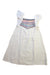 A White Sleeveless Dresses from Bonheur du Jour in size 6T for girl. (Front View)