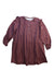 A Burgundy Long Sleeve Dresses from Laranjinha in size 5T for girl. (Front View)
