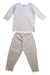 A White Pyjama Sets from Bonpoint in size 2T for girl. (Front View)