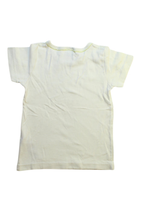 A White Short Sleeve T Shirts from Petit Bateau in size 4T for girl. (Back View)