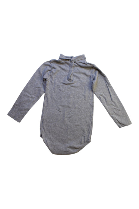 A Grey Long Sleeve Bodysuits from Petit Bateau in size 3T for girl. (Back View)