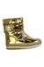 A Gold Winter Boots from Rubber Duck in size 6T for boy. (Front View)