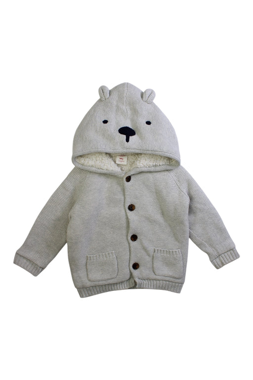 A Grey Cardigans from Seed in size 12-18M for boy. (Front View)