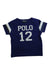A Blue Short Sleeve T Shirts from Polo Ralph Lauren in size 12-18M for boy. (Front View)