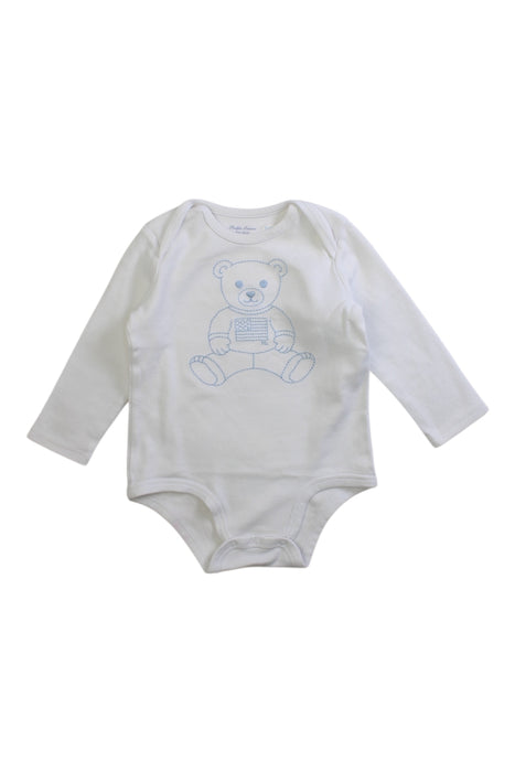 A White Long Sleeve Bodysuits from Ralph Lauren in size 6-12M for boy. (Front View)
