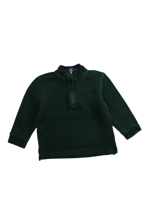 A Green Zippered Sweatshirts from Polo Ralph Lauren in size 2T for boy. (Front View)