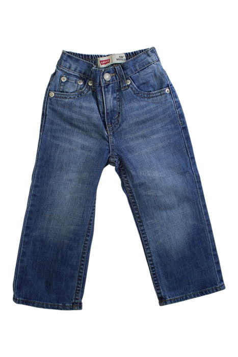 A Blue Jeans from Levi's in size 2T for girl. (Front View)