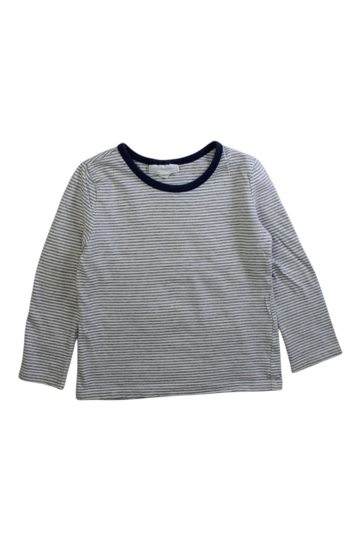 A White Long Sleeve T Shirts from The Little White Company in size 2T for boy. (Front View)