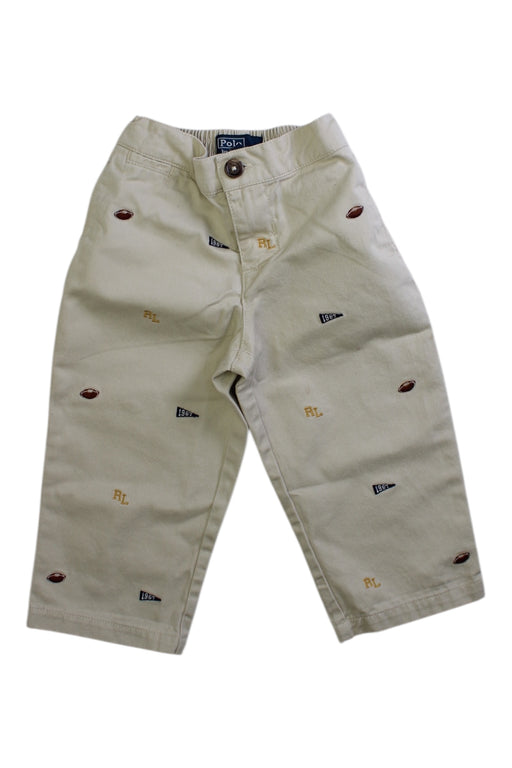 A Beige Casual Pants from Polo Ralph Lauren in size 12-18M for boy. (Front View)