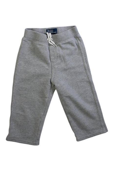 A Grey Sweatpants from Polo Ralph Lauren in size 12-18M for boy. (Front View)