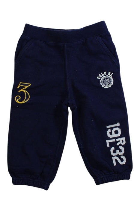 A Navy Sweatpants from Polo Ralph Lauren in size 12-18M for boy. (Front View)