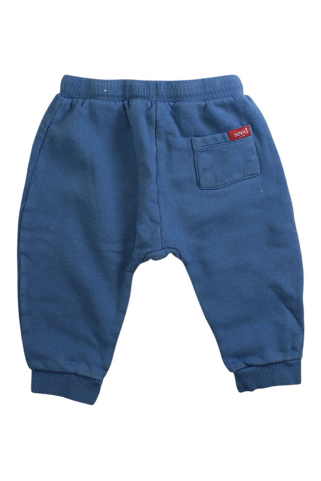 A Blue Sweatpants from Seed in size 18-24M for boy. (Back View)