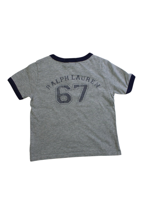 A Grey Short Sleeve T Shirts from Polo Ralph Lauren in size 2T for boy. (Back View)