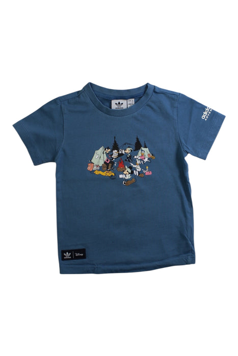 A Blue Short Sleeve T Shirts from Adidas in size 2T for boy. (Front View)