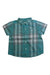 A Green Short Sleeve Shirts from Burberry in size 6-12M for boy. (Front View)