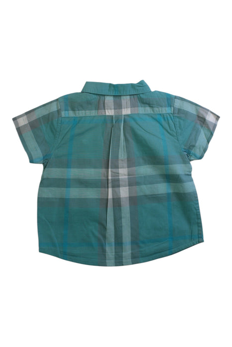 A Green Short Sleeve Shirts from Burberry in size 6-12M for boy. (Back View)