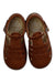 A Brown Sandals from Pom d’Api in size 12-18M for girl. (Back View)