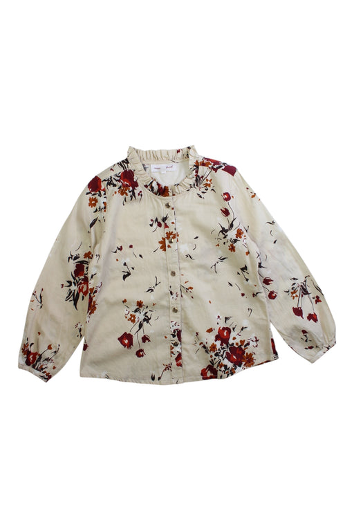 A Multicolour Long Sleeve Shirts from Excuse My French in size 6T for girl. (Front View)