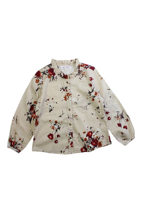 A Multicolour Long Sleeve Shirts from Excuse My French in size 6T for girl. (Front View)