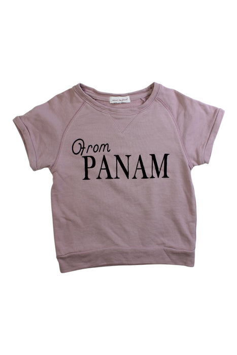 A Pink Short Sleeve T Shirts from Excuse My French in size 6T for girl. (Front View)