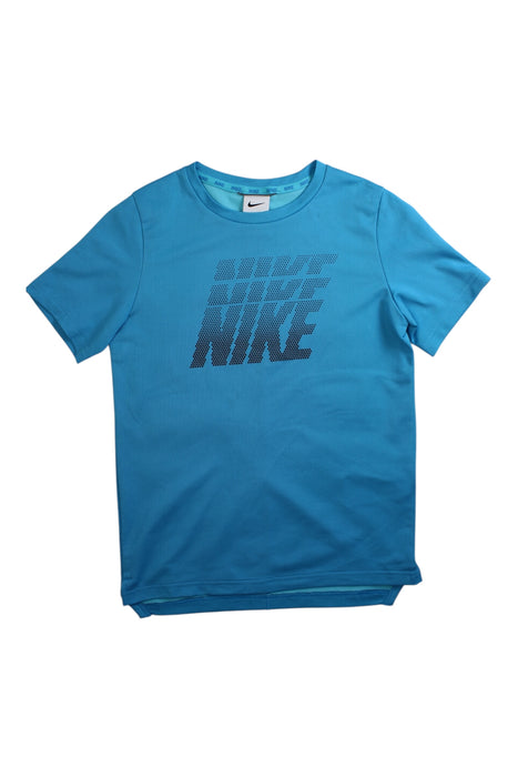 A Blue Short Sleeve T Shirts from Nike in size 10Y for boy. (Front View)